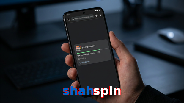 Main screen of Shahspin apk page for PK players