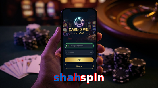 Main screen of Shahspin login page for PK players